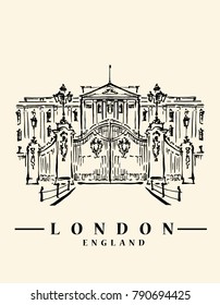 London illustration. Hand drawn vector artwork.