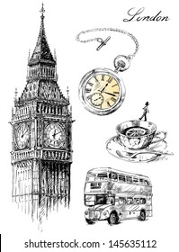 London illustration set