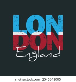 Tipografía de ilustración de Londres. perfecto para el diseño de camisetas