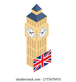 London landmark icon. Isometric illustration of london landmark vector icon for web