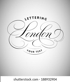 London Lettering Poster