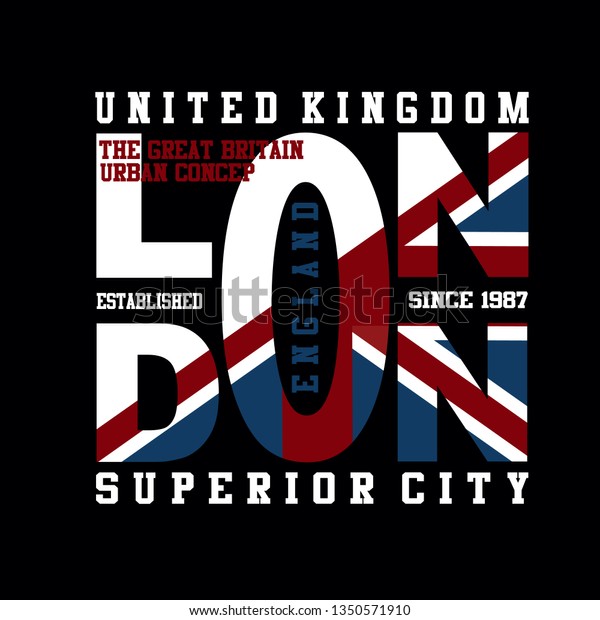 London Letteringplag Images Tee Element Vintage Stock Vector (Royalty ...