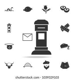 London mailbox icon. Detailed set of United Kingdom culture icons. Premium quality graphic design. One of the collection icons for websites, web design, mobile app on white background