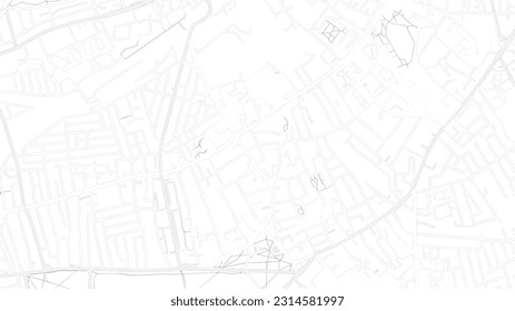 London Map Background Vector High-Quality Illustration of the City Center