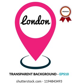 london and map pointer