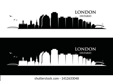 London Ontario skyline Canada - vector illustration