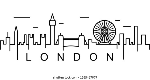 London outline icon. Can be used for web, logo, mobile app, UI, UX