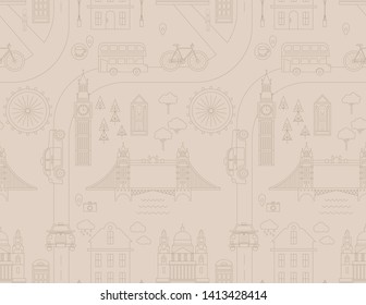 London pattern seamless geometric design