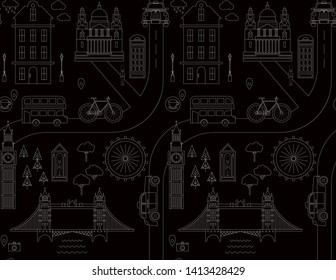 London pattern seamless geometric design