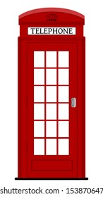 London phone box , vector illustration