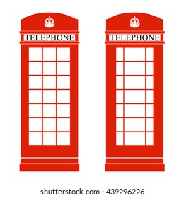 London phone box , vector illustration