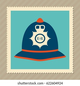 London policeman helmet icon