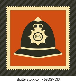 London policeman helmet icon