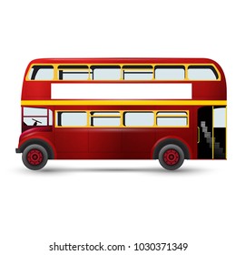 London Red Bus Vector Illustration Isolated Stock Vector (Royalty Free ...