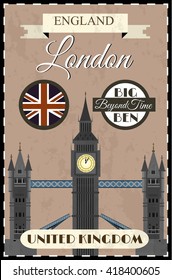 London retro poster