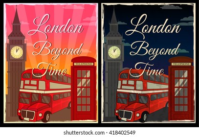 London retro poster