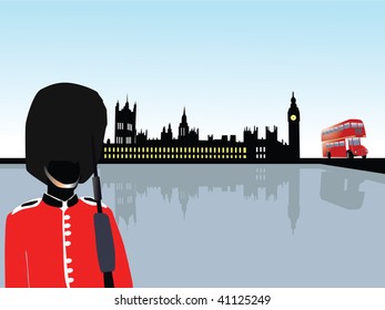 london scenery vector