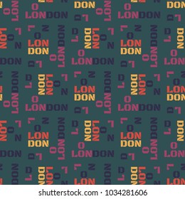 London seamless pattern. Creative design for various backgrounds.