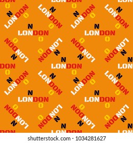 London seamless pattern. Creative design for various backgrounds.