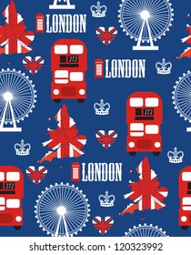 london seamless pattern design. vector illustration