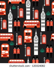 london seamless pattern design. vector illustration