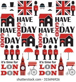 London seamless vector pattern