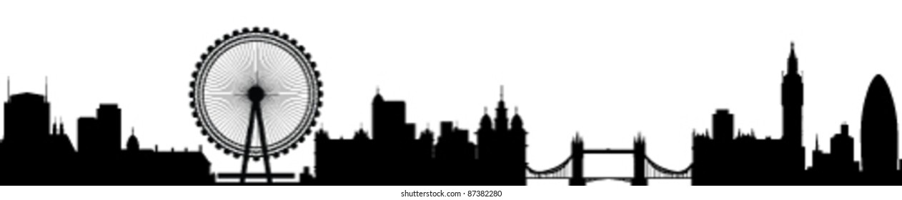 London Skyline Silhouette Images, Stock Photos & Vectors | Shutterstock