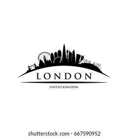 London skyline, England - United Kingdom - vector illustration