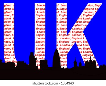 Ilustración de la línea aérea de Londres