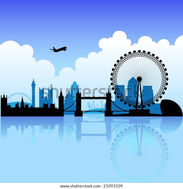 Suchen Sie Nach Londoner Skyline Silhouette Am Hellen Teilweise Bewolkten Stockbildern In Hd Und Millionen Weiteren Lizenzfreien Stockfotos Illustrationen Und Vektorgrafiken In Der Shutterstock Kollektion Jeden Tag Werden Tausende Neue