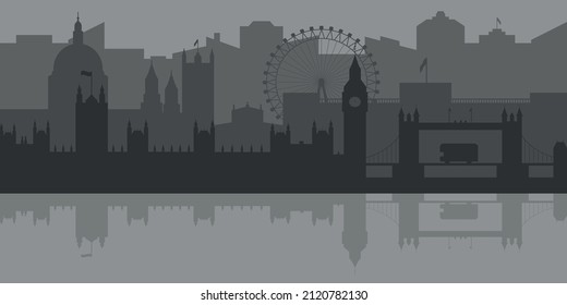 London skyline silhouette. Vector illustration