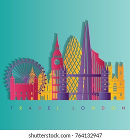 London skyline. Vector illustration