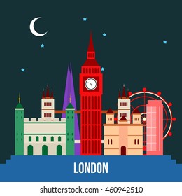 London Skyline Vector Illustration. Great City Skyline