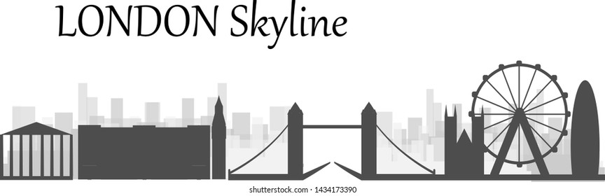 london skyline vector , illustration for poster banner web template etc etc