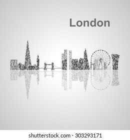 London skyline  for your design, concept Illustration.