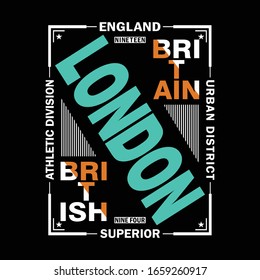 London slogan typography graphic for print t shirt,vector illustration,line art,style