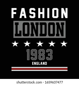 London slogan typography graphic for print t shirt,vector illustration