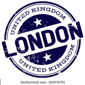 London Stamp Stock Vector (Royalty Free) 205976701 | Shutterstock