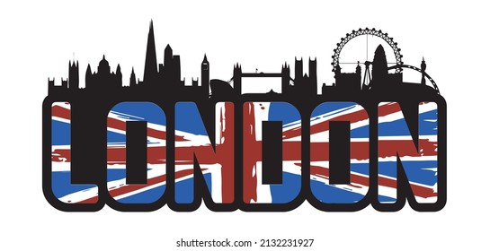 LONDON Street fashion, typography slogan for t shirt printing, tee graphic design, vector illustration, sweatshirt desing-graphic.