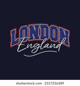 London stylish t-shirt and apparel abstract design. Vector print, typography, poster