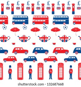 London symbols - cons - Seamless vector patten - Silhouette