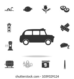 London Taxi Icon. Detailed Set Of United Kingdom Culture Icons. Premium Quality Graphic Design. One Of The Collection Icons For Websites, Web Design, Mobile App On White Background