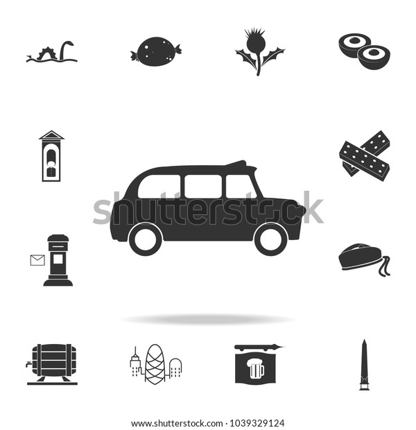 London Taxi\
icon. Detailed set of United Kingdom culture icons. Premium quality\
graphic design. One of the collection icons for websites, web\
design, mobile app on white\
background