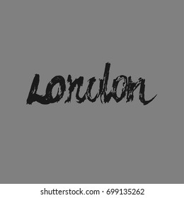 London text lettering