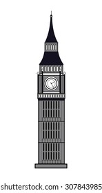 London Tower - Big Ben Vector