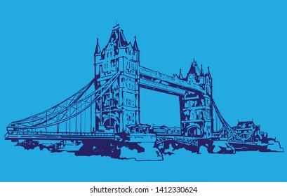 London Tower Bridge. 