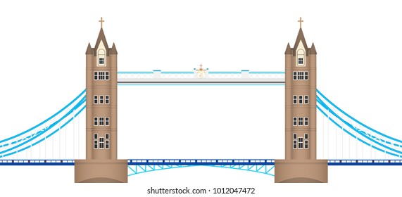 Tower Bridge London Vector Stock Vector (Royalty Free) 129362297 ...