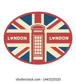 London travel. sticker, badge, emblem and pin vector design 