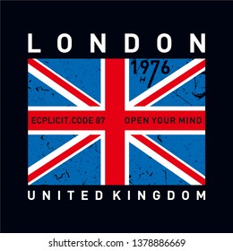 London typography design tee t shirt graphic printed,design - t -printing-embroidery-apparel