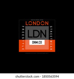 London typography design tee-shirt graphic-printed,design-t-printing-apparel.
